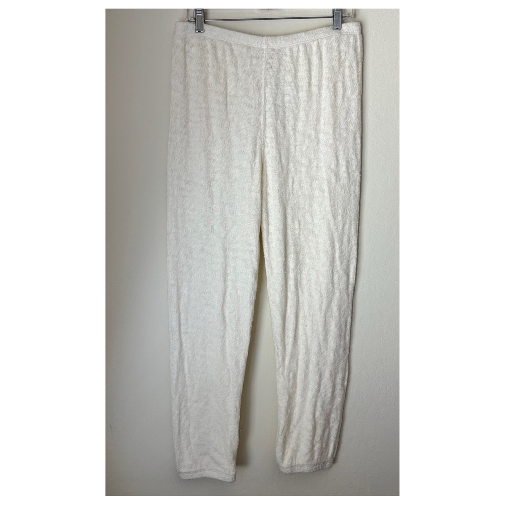 perfectwhitetee White Cozy Track Pants - Picture 2 of 13